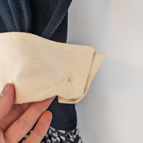 Vintage Louis Feraud Wool Silk Ruffle Shift Dress - Picture 13 of 13